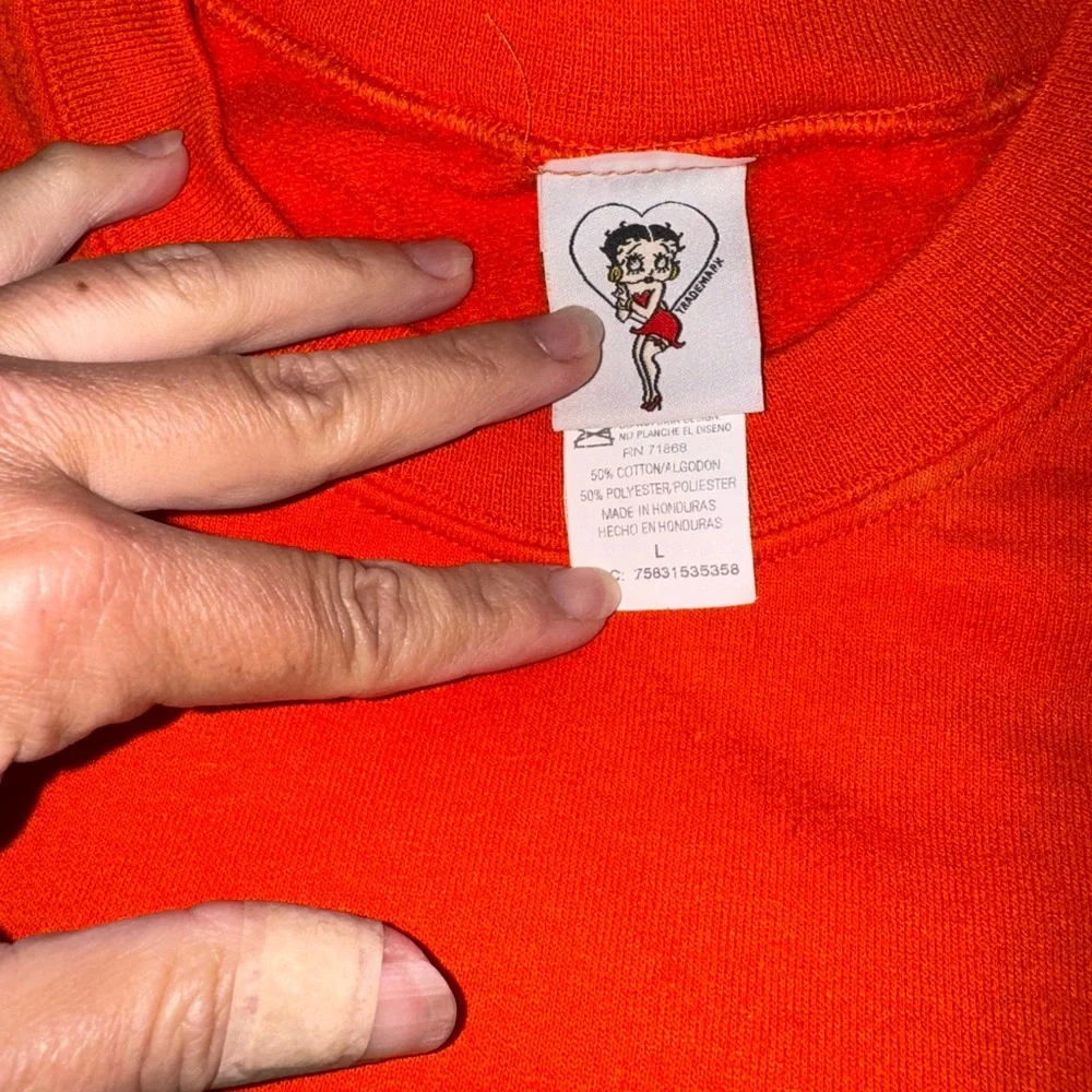 Vintage Betty Boop Halloween sweatshirt - Picture 4 of 4